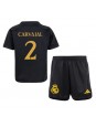 Real Madrid Daniel Carvajal #2 Alternativní dres pro děti 2023-24 Krátký Rukáv (+ trenýrky)